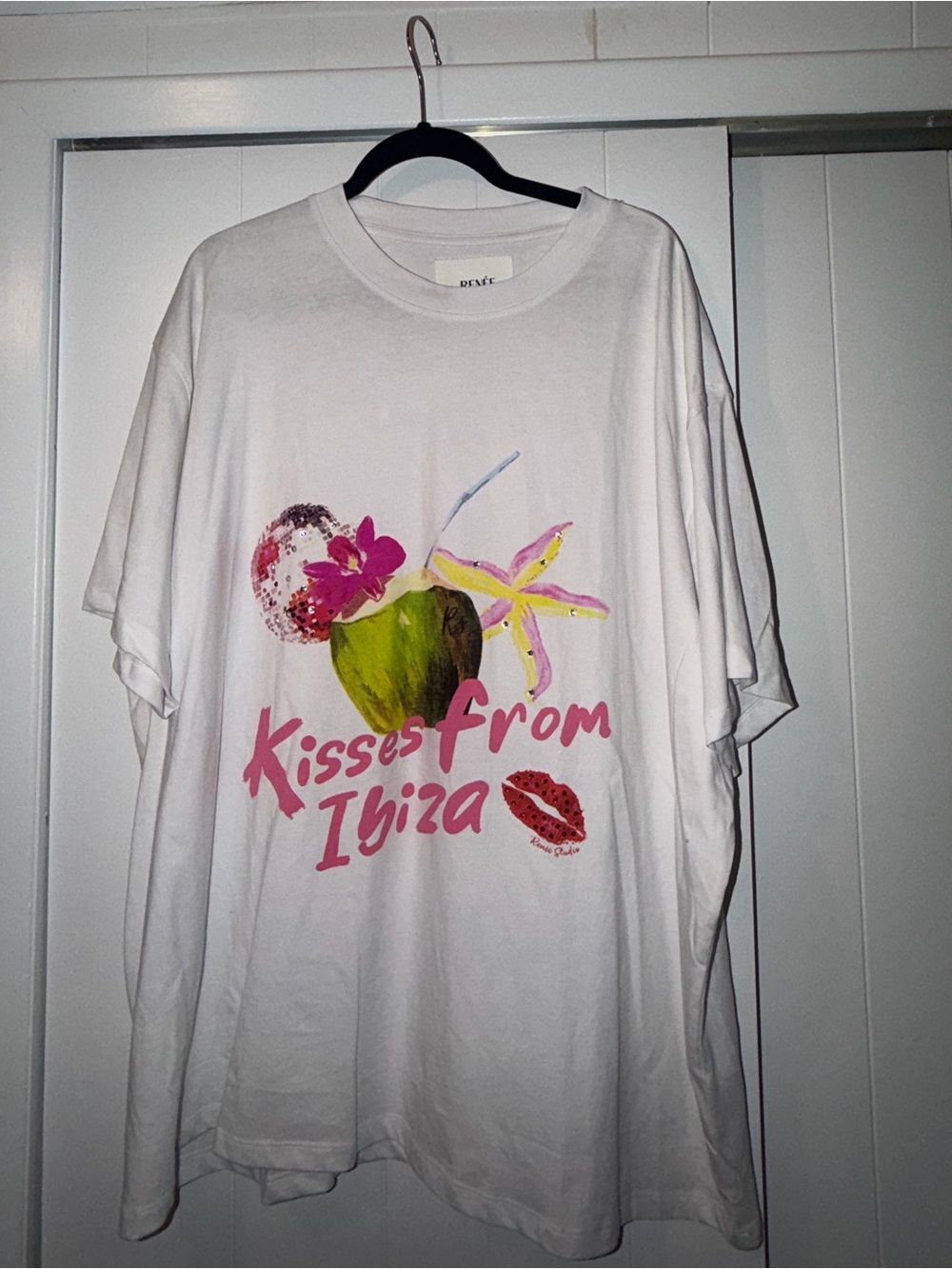 Renee Studio Kisses From Ibiza Graphic Tshirt- ASOS Exclusive